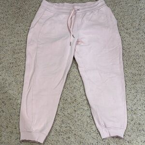 Lululemon light pink Scuba Joggers 12